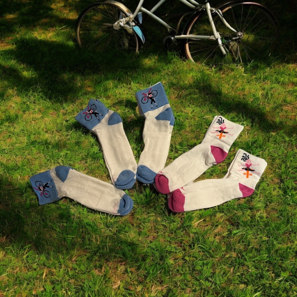 TERRY Bicycle Ankle Socks - 5 Pairs - NEW